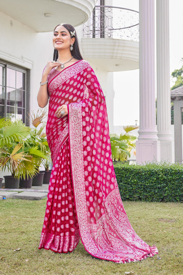 Rani Georgette Saree VANITA - View 2