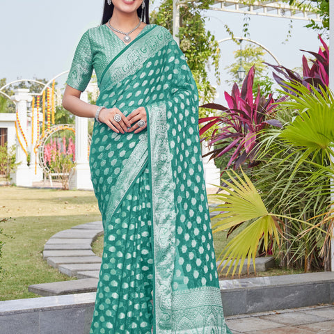 Rama Georgette Saree BATA - View 1