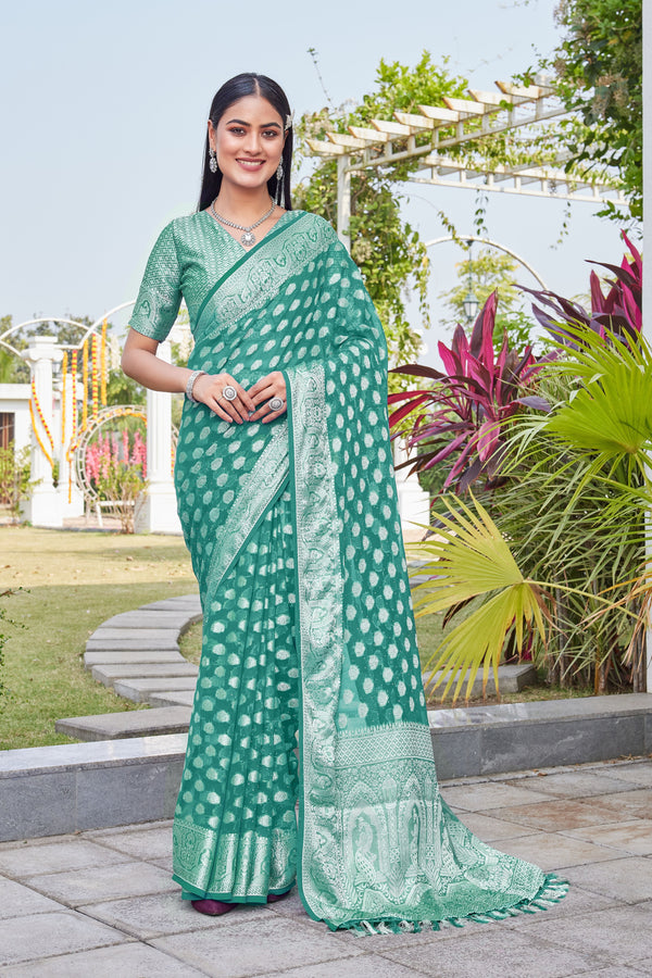 Rama Georgette Saree BATA - View 1