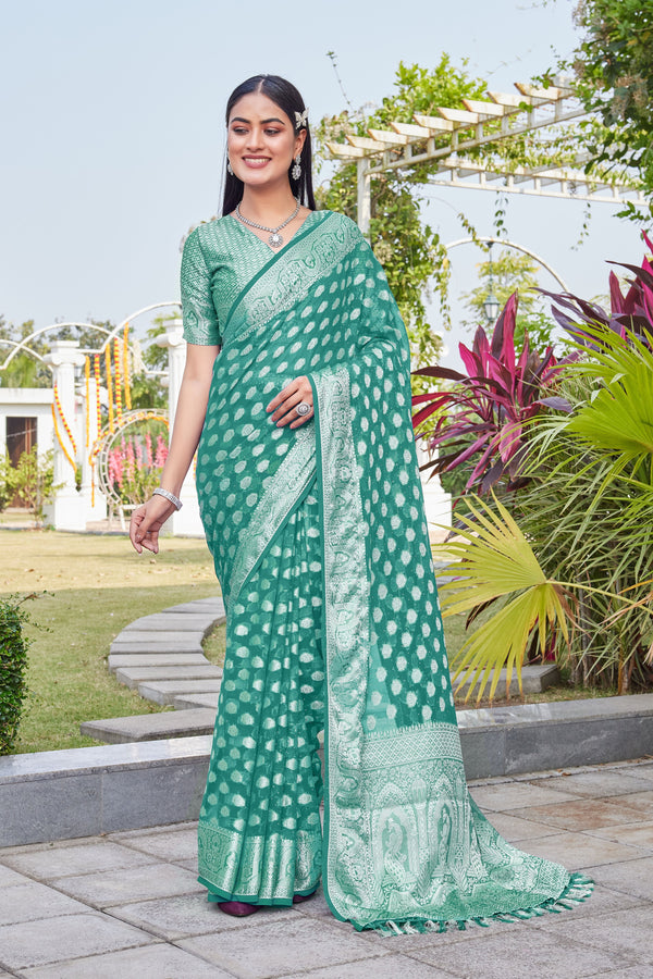 Rama Georgette Saree BATA - View 2