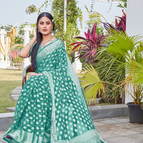 Rama Georgette Saree BATA - View 6