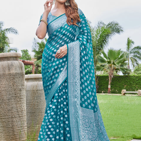 Rama Georgette Saree DUMAS - View 2