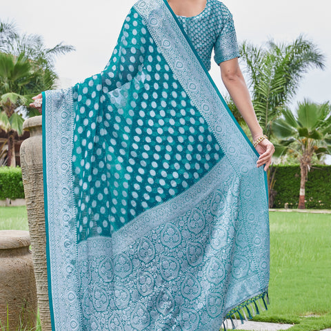 Rama Georgette Saree DUMAS - View 4
