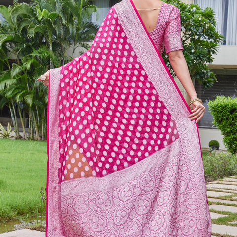 Rani Georgette Saree DUMAS - View 4