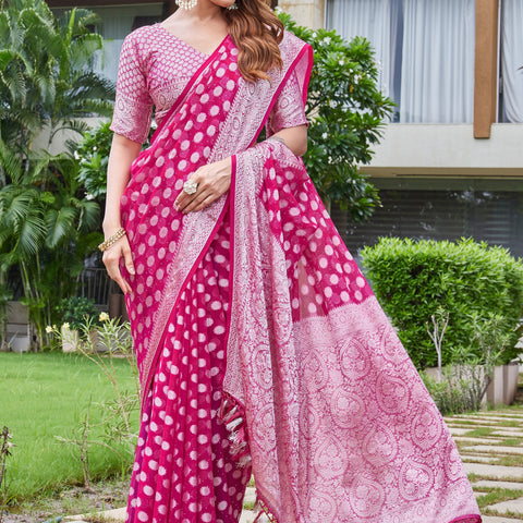 Rani Georgette Saree DUMAS - View 5
