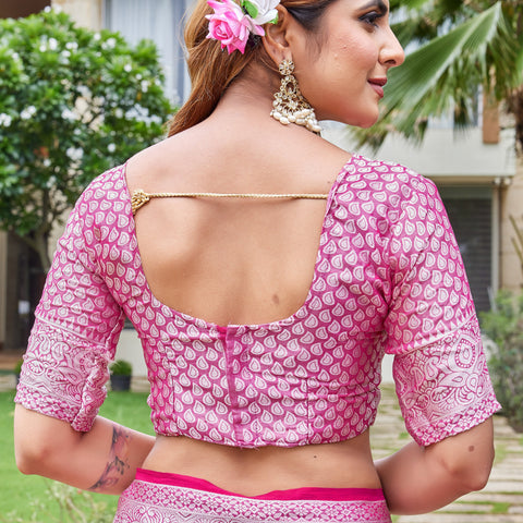 Rani Georgette Saree DUMAS - View 9