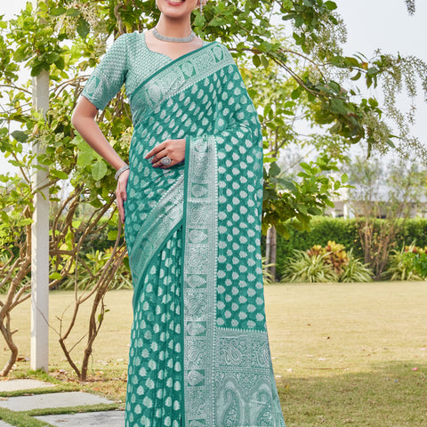 Rama Georgette Saree MAHESH - View 1