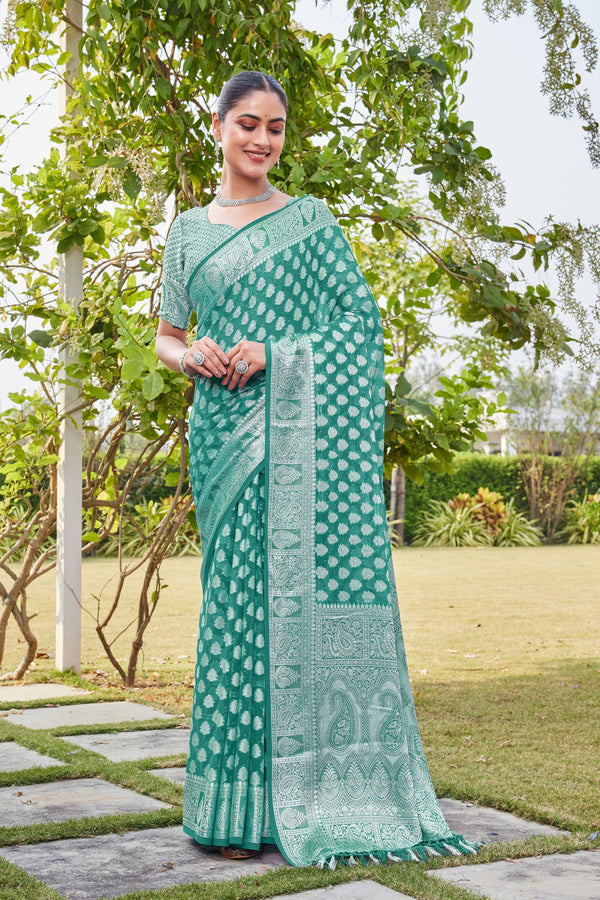 Rama Georgette Saree MAHESH - View 2