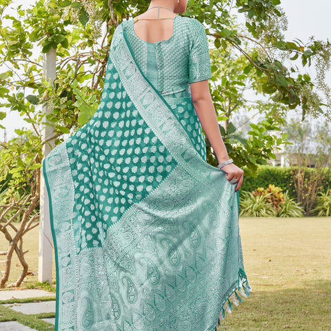 Rama Georgette Saree MAHESH - View 4