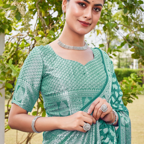 Rama Georgette Saree MAHESH - View 7