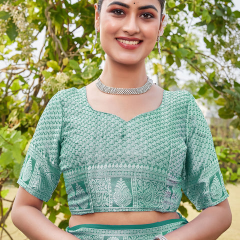 Rama Georgette Saree MAHESH - View 8
