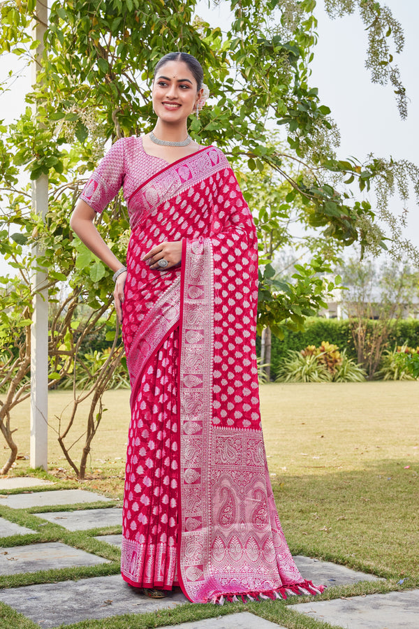 Rani Georgette Saree MAHESH - View 1