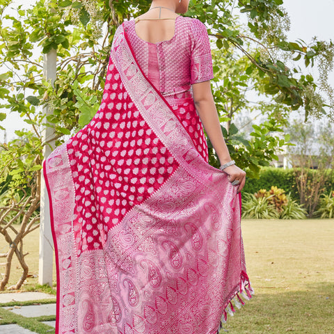 Rani Georgette Saree MAHESH - View 4