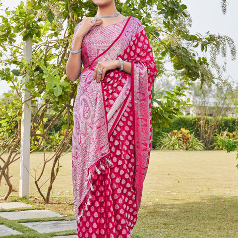 Rani Georgette Saree MAHESH - View 6