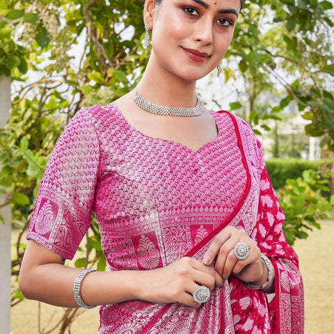 Rani Georgette Saree MAHESH - View 7