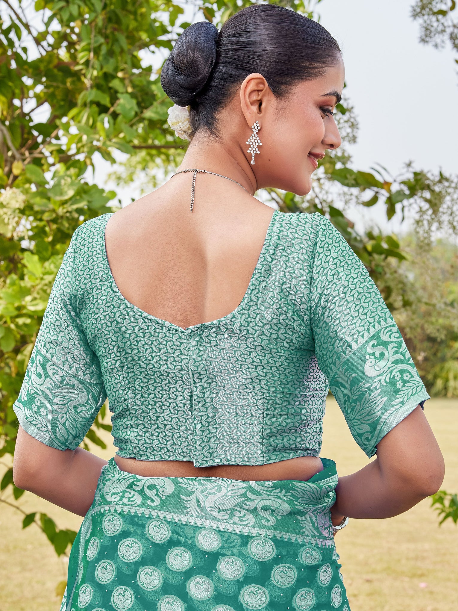 Rama Georgette Saree MANISH - View 8