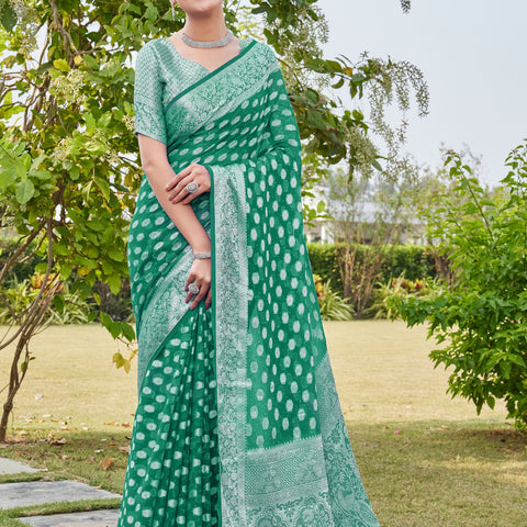 Rama Georgette Saree PANKAJ - View 1