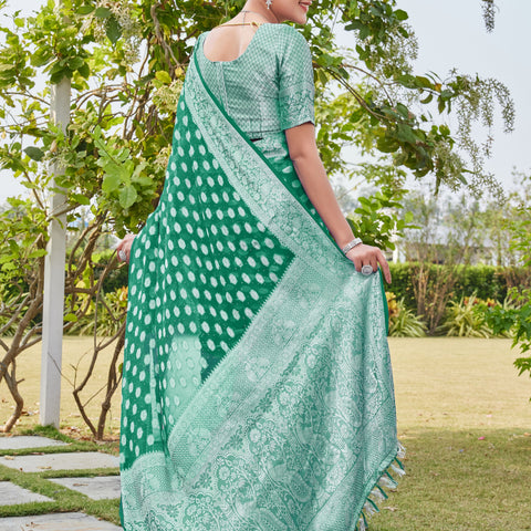 Rama Georgette Saree PANKAJ - View 4