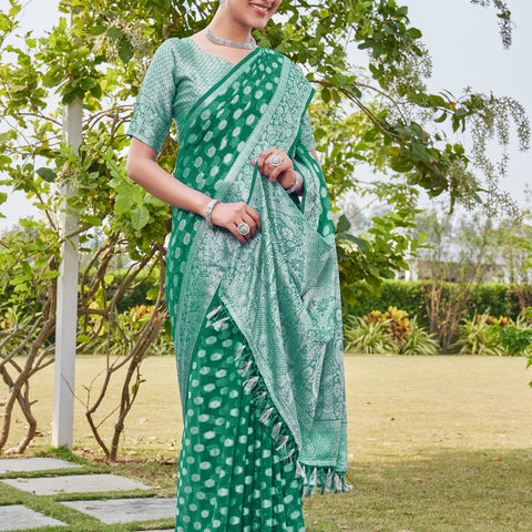 Rama Georgette Saree PANKAJ - View 6