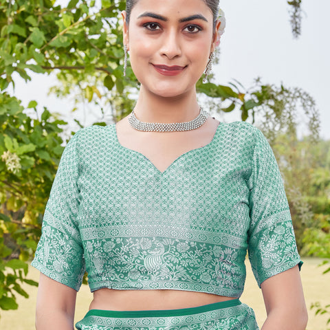 Rama Georgette Saree PANKAJ - View 8