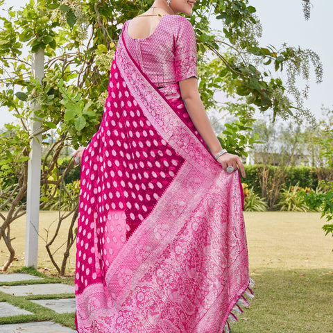 Rani Georgette Saree PANKAJ - View 4