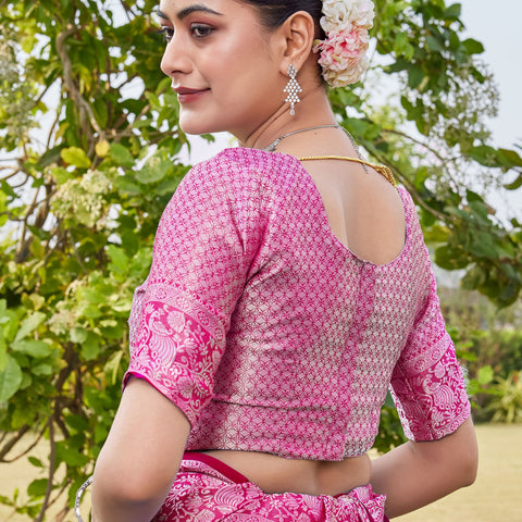Rani Georgette Saree PANKAJ - View 9