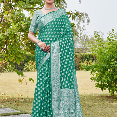Rama Georgette Saree RAJESH - View 1