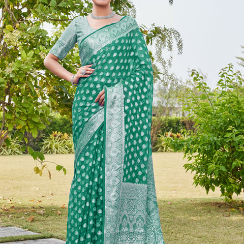 Rama Georgette Saree RAJESH - View 2