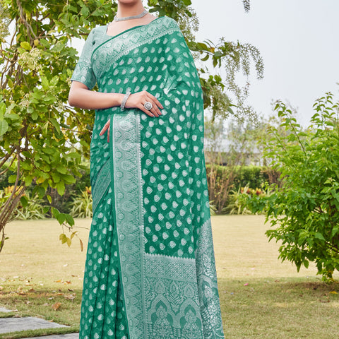 Rama Georgette Saree RAJESH - View 3
