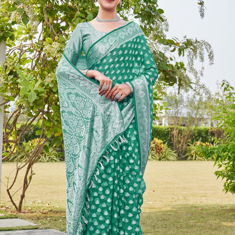Rama Georgette Saree RAJESH - View 5