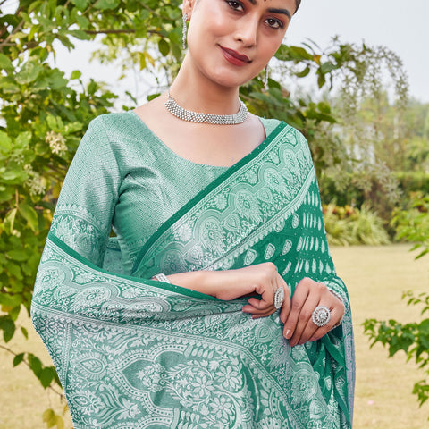 Rama Georgette Saree RAJESH - View 7