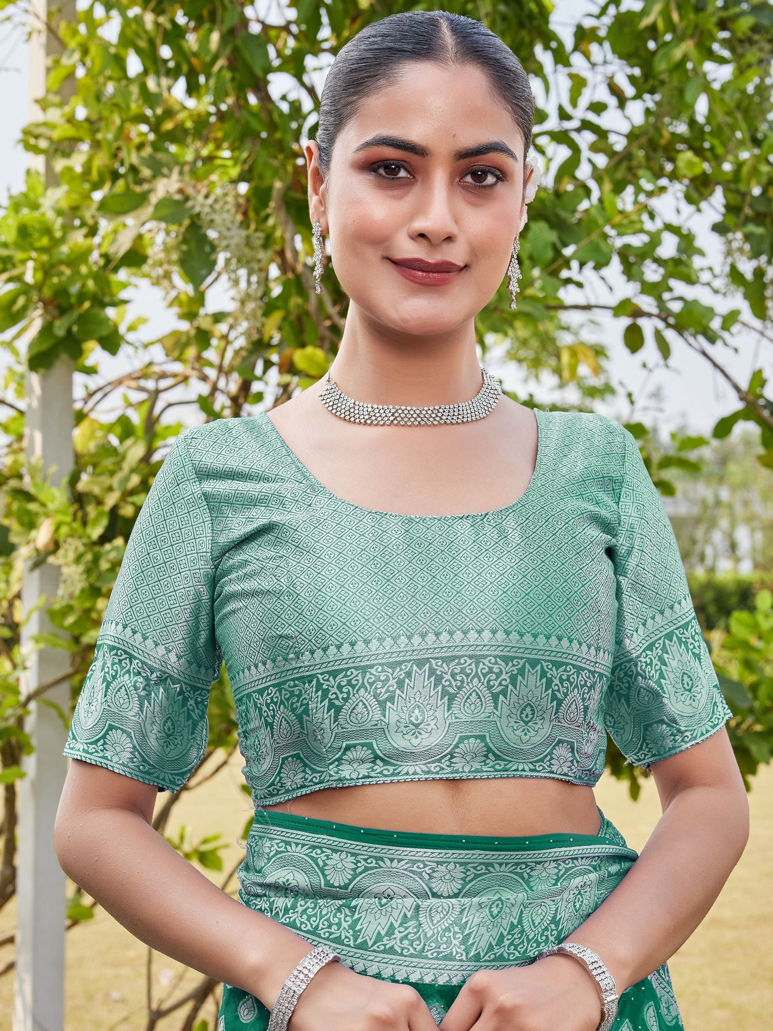Rama Georgette Saree RAJESH - View 8