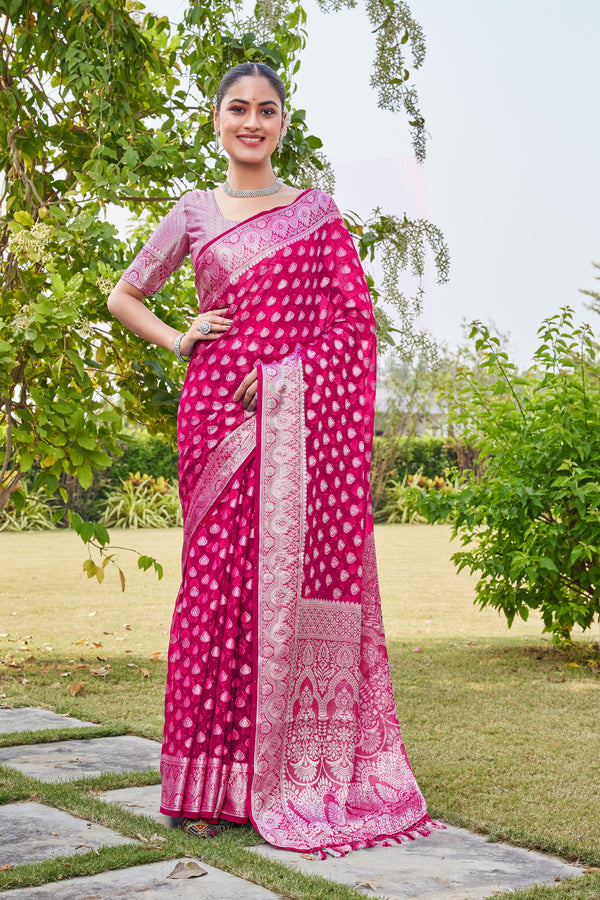 Rani Georgette Saree RAJESH - View 2