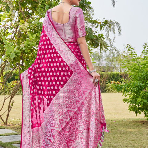 Rani Georgette Saree RAJESH - View 4