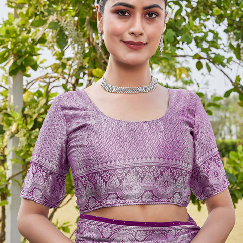 Wine Georgette Saree RAJESH - View 8