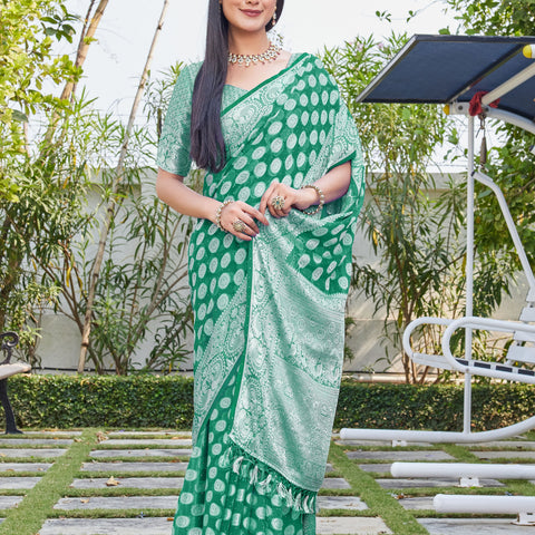 Rama Georgette Saree SANJAY - View 1