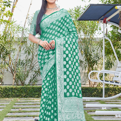 Rama Georgette Saree SANJAY - View 3