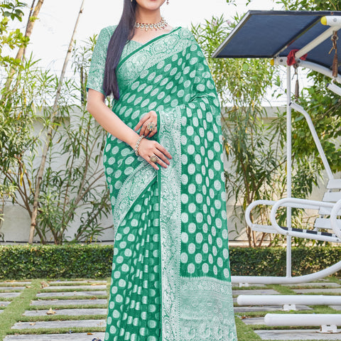 Rama Georgette Saree SANJAY - View 4