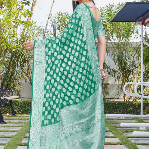 Rama Georgette Saree SANJAY - View 6