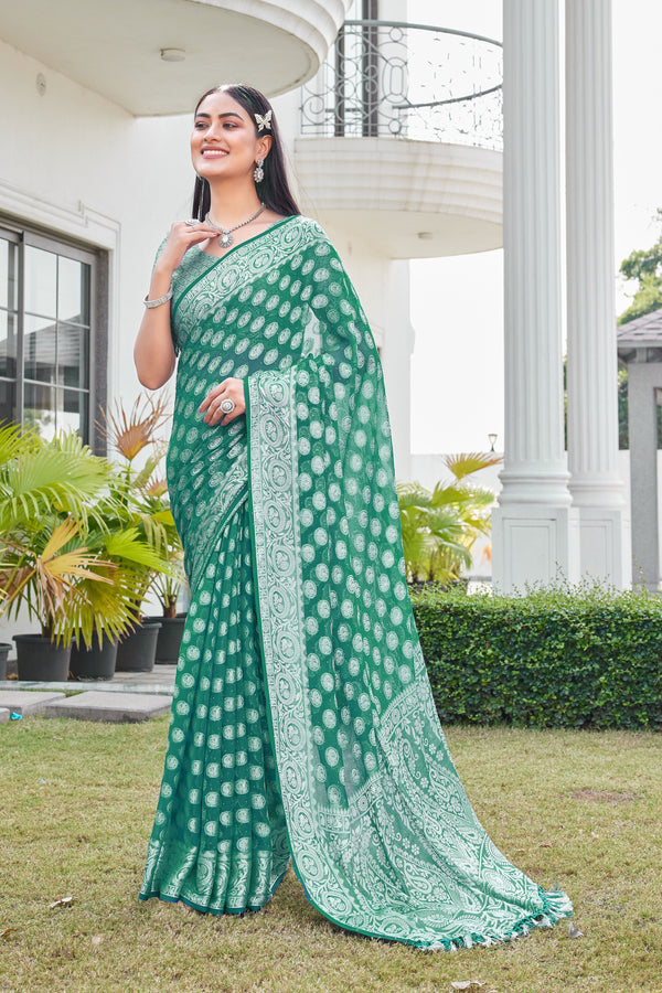 Rama Georgette Saree VANITA - View 2