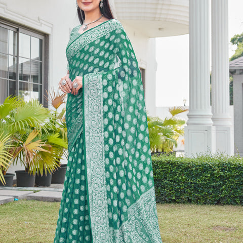 Rama Georgette Saree VANITA - View 3