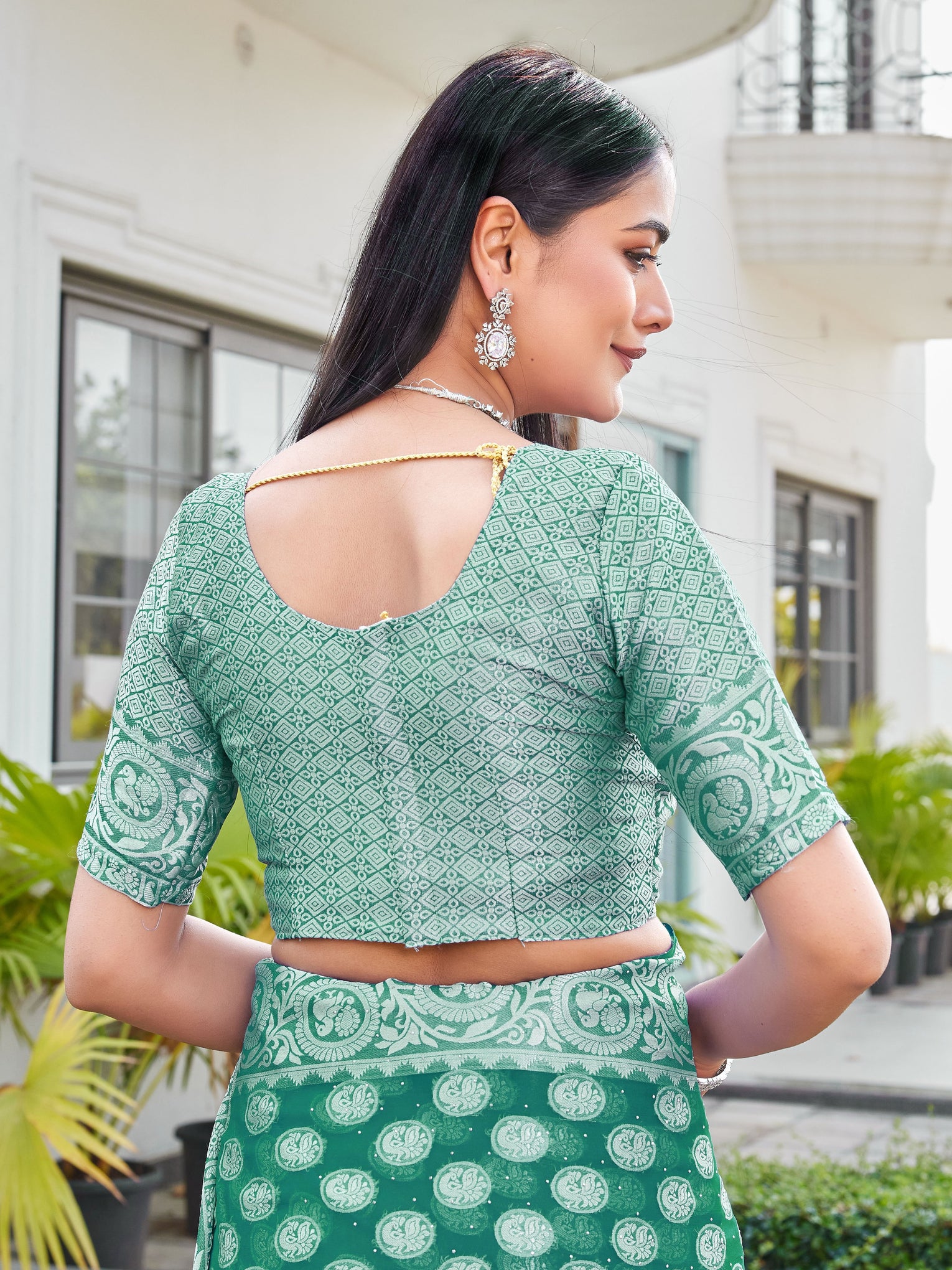 Rama Georgette Saree VANITA - View 9