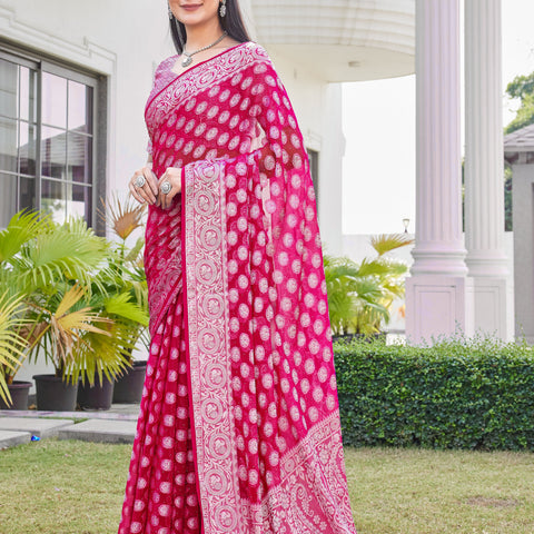 Rani Georgette Saree VANITA - View 3