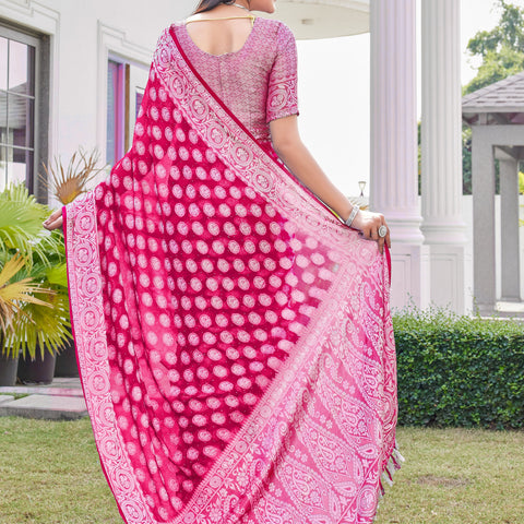 Rani Georgette Saree VANITA - View 4