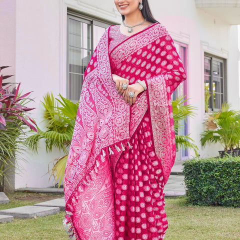 Rani Georgette Saree VANITA - View 6