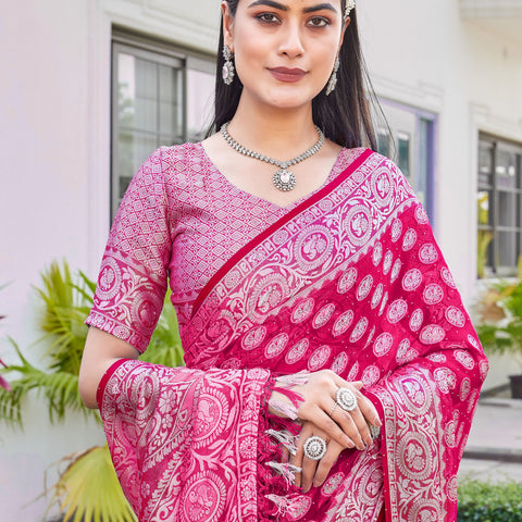 Rani Georgette Saree VANITA - View 7